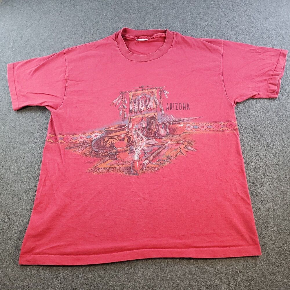 Vintage Arizona themed graphic T-Shirt  Single Stitch Native American men's XL